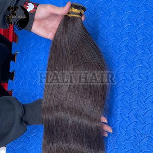 Extensiones de cabello humano a granel Remy vietnamita de alta calidad 100%, suave, sedoso, sin enredos, doble cutícula dibujada, cabello liso alineado - Product Image 4
