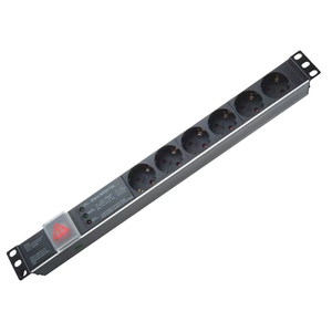 Doyontek PDU de Alta Calidad de 6 Tomas y 19 Pulgadas, Estilo Alemán, de Aleación de Aluminio con Pantalla Local, 1 Año de Garantía, DYTB06GS16A 16A - Product Image 1