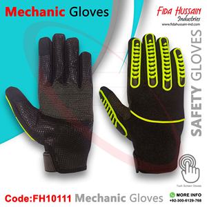Nouveauté Gants de travail de sécurité en cuir synthétique noir très vendus pour l'extérieur Gants de mécanicien tendance en cuir au Pakistan - Product Image 2