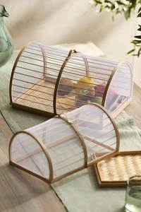 Eco-friendly Handmade Bamboo Mesh Food Cover Sustainable Food <b>Tent</b> Woven Food Cover for <b>Kitchen</b> Dining Table - Product Image 3