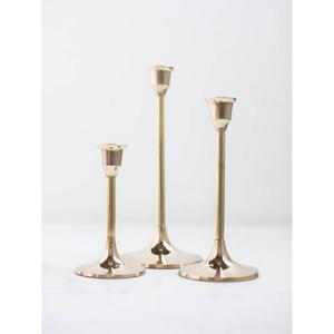 Contemporary Metal Candle Holder Featuring Golden Polished Finish Perfect For Restaurant <b>Table</b> Decoration And Premium Interior S - Product Image 1