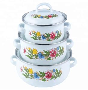 Meilleure offre : revêtement céramique antiadhésif avec un magnifique imprimé floral, ensemble de 4 pièces, fabriqué de manière incroyable par KHOOSI OVERSEAS - Product Image 1