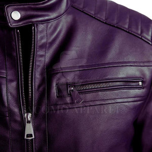 Factory Direct Sale Trendy Men <b>Leather</b> <b>Winter</b> <b>Jacket</b> With Smooth Texture And Reinforced Stitching Designed For Long Lasting Use - Product Image 6