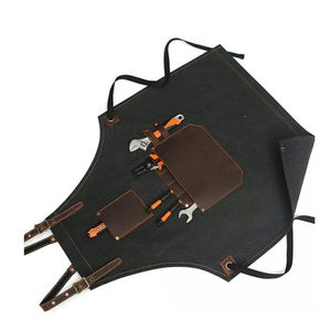Tablier de barbier en cuir PU personnalisé pour salon de coiffure - Product Image 2