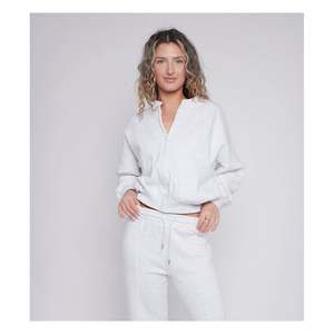 Ensemble de survêtement deux pièces pour femme, coupe décontractée, fermeture éclair sur le devant - Product Image 3