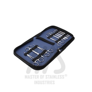 Juego de instrumentos quirúrgicos de acero inoxidable, juego de instrumentos quirúrgicos pequeños con estuche, 12 unidades, por Master of Industry CE - Product Image 5