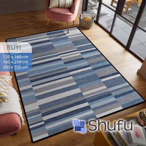 Tapis antidérapant haute densité Design minimaliste Anti-allergique Entretien facile Revêtement de sol durable pour salon Fabriqué à la machine - Product Image 4