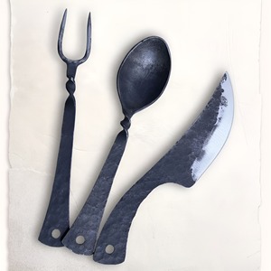 ชุดอุปกรณ์ชีสเหล็กตกแต่งโต๊ะอาหาร ทำด้วยมือ พร้อมด้ามจับโลหะ สำหรับร้านอาหารหรูหราและครัวบ้าน - Product Image 2