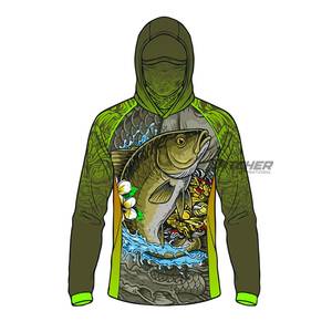 Sudadera con Capucha Impermeable y Estampado Personalizado, Camisa de Pesca de Secado Rápido y Ligera, Proveedor de Ropa para Producción en Masa - Product Image 4