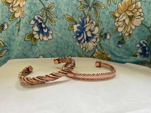 Pulsera de Terapia Magnética de Cobre Puro Ajustable para Alivio de Artritis, Brazalete Bioenergético para Hombres y Mujeres, Joyería de Bienestar - Product Image 4