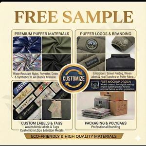 Dernière conception veste courte bouffante pour femmes de haute qualité sur mesure avec logo veste d'hiver respirante à fermeture éclair grande taille pour hommes - Product Image 5