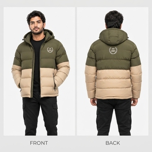 Veste matelassée décontractée pour homme, légère, matériau matelassé, rembourrage chaud, coupe confortable, fermeture éclair intégrale, pour tous les jours, en plein air - Product Image 6