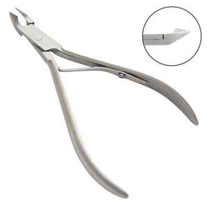 Coupe-ongles professionnel compact et léger russe, courbé, adapté aux bébés, à large ouverture, en acier inoxydable, pour cuticules - Product Image 1