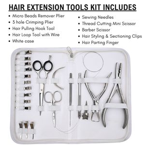 Professional Stainless Steel Hair Extension Tools and Kits Reasonable Rate High Quality Top Trend Hair Extension Tools kits - Product Image 4
