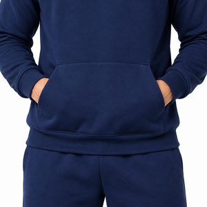 Conjunto de Sudadera con Capucha y Pantalones Deportivos Personalizados, 100% Algodón, Transpirables, Ecológicos, de Secado Rápido, para Verano, Diseño Simple, Peso Medio, para Hombre - Product Image 5