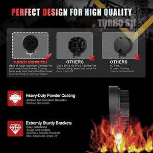 Paquete de 4 luces LED de trabajo de 4 pulgadas y 27W, luces antiniebla para conducción todoterreno, SUV, barco, 4X4, Jeep Jk, 4WD T - Product Image 5