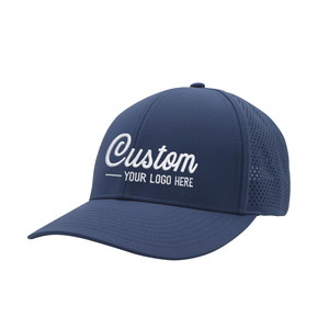Gorra de béisbol unisex deportiva informal con logotipo personalizado, de poliéster, 6 paneles, visera curva, transpirable, impermeable y ajustable, para hombres y mujeres. - Product Image 1