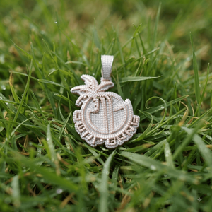 Hip Hop Style Custom Rose Gold Plated 925 <b>Silver</b> Double Layer Iced <b>Initial</b> Letter Moissanite Diamond Big Pendant <b>Necklace</b>-Party - Product Image 5