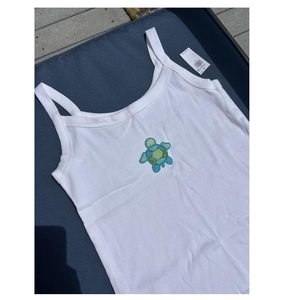เสื้อกล้ามผู้หญิงลายปลาประดับลูกปัดขายส่ง เสื้อกล้ามแฟชั่น unisex ของขวัญ เสื้อยืดเด็กประดับลูกปัด ปักลายวินเทจ - Product Image 6