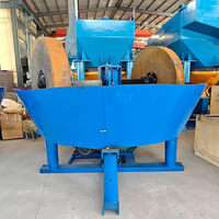 Broyeur d'or durable et stable, moulin à godets humides 900 avec moteur, roulement et boîte de vitesses pour le broyage de minerai d'or