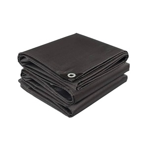 Heavy Duty Waterproof Tarpaulin Cover with Reinforced Grommets UV Resistant Outdoor <b>Tarp</b> for Truck Trailer Cargo Protection - Product Image 3