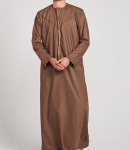 Thawb 100% Coton Vierge, Vêtement Islamique, Jubbah, Jubba, Thobe Traditionnel Ethnique, Vêtement Arabe pour Hommes, Respirant, En Vente - Product Image 4