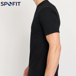 T-shirt personnalisé avec logo pour garçons, t-shirts de haute qualité à séchage rapide pour hommes, couleur noire, coton, t-shirts imprimés pour hommes - Product Image 6