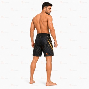 กางเกงชกมวย MMA ระดับมืออาชีพ 180 GSM โพลีเอสเตอร์ผสมสแปนเด็กซ์ น้ำหนักเบา ระบายอากาศได้ดี เหมาะสำหรับฝึกซ้อมมวยไทยและมวยสากล แบบซับลิเมชั่น - Product Image 5