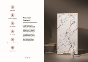 Carreaux Statuario Design 600x1200mm, aspect marbre italien haut de gamme, collection PGVT, blanc Statuario, carreaux PGVT pour l'international - Product Image 3