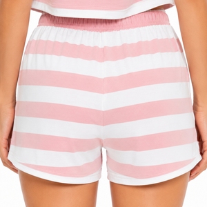 Conjunto de camiseta y pantalones cortos para mujer, de algodón suave, ropa de verano transpirable, estilo casual, cómodo, para uso diario, conjunto para estar en casa, fácil de llevar. - Product Image 6