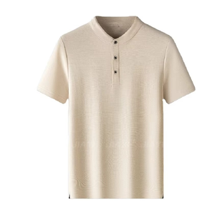 Versatile Polo <b>Collar</b> <b>T</b> <b>Shirt</b> Cotton Rich Fabric Soft Touch Daily Wear Casual Apparel Clothing Collection - Product Image 4