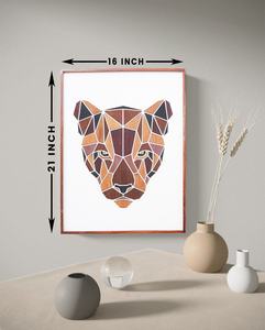 Wooden Wall Hanging Geometric Art Decor Durable Natural Wood Piece for Living Room Bedroom Home Decoration Modern Interior - Product Image 3