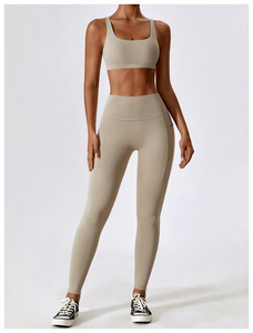 Traje de Yoga de Secado Rápido, Compresión, Transpirable, Sujetador Deportivo y Leggings con Bolsillo, Ropa Deportiva para Yoga - Product Image 3