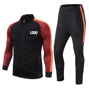Chándal Unisex Naranja con Cremallera Completa, Cuello Alto, Estilo Deportivo, 100% Poliéster, Secado Rápido, Color Sólido, con Bolsillos Laterales - Product Image 3