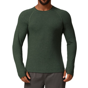 Camiseta Deportiva de Manga Larga Unisex para Otoño e Invierno, de Secado Rápido, Elástica, Ajustada, Mezcla de Poliéster y Elastano, Estilo Vintage, para Correr al Aire Libre - Product Image 4