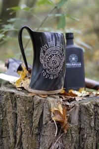 Auténtica taza de cuerno vikinga, hecha a mano para hidromiel, cerveza, entusiastas de festivales medievales - Product Image 4