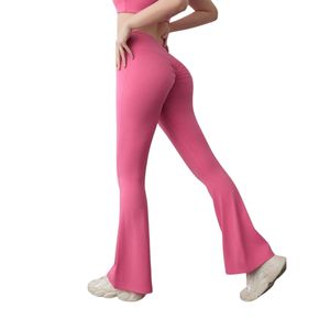 OEM ODM Women Full Length <b>Flare</b> Yoga <b>Leggings</b> High Waist Quick Dry Breathable Gym Pants Wholesale Wear - Product Image 5