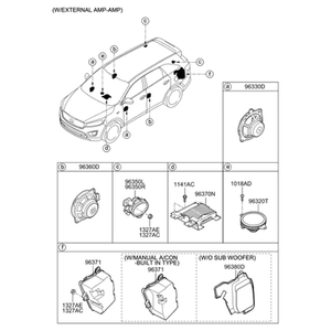 Nouveaux interrupteurs et commandes Sorento Gauche 96360C6000 - Product Image 2