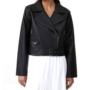 Veste en cuir véritable respirante et imperméable pour femme, taille personnalisée, automne-hiver, vente chaude - Product Image 1