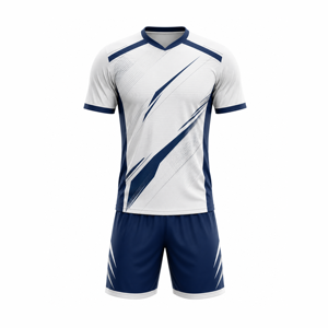 Ensemble d'uniformes de performance pour club de football – Maillot et short personnalisés avec un design moderne et une technologie de tissu respirant - Product Image 1