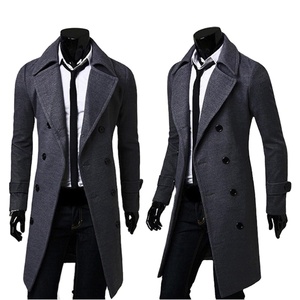Abrigo Largo de Lana Unisex de Alta Gama, Corte Entallado, Forro de Viscosa, Sensación de Cachemira, Impermeable, Transpirable y Ecológico - Product Image 4