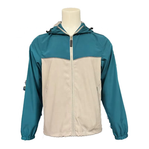 Vestes unisexes de qualité supérieure, personnalisées, légères, réversibles, grande taille, imperméables, en nylon, avec fermeture éclair, coupe-vent, service OEM - Product Image 1