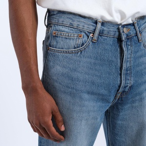 Jeans de Hombre de Pierna Recta, Corte Holgado, Denim de Peso Medio, Casual, Transpirable, Vintage, Lavado a la Piedra, Algodón, Estilo Hip Hop, Invierno - Product Image 6