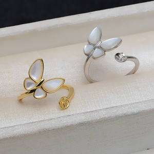 Ensemble de pendentifs et bagues en argent S925 fait main avec coquillage papillon et perle de 8 à 13 mm, accessoires de bijouterie fine DIY, article 3992 - Product Image 3