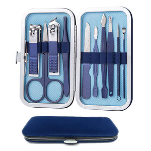 <b>Manicure</b> Set Stainless Steel Professional Pedicure <b>Kit</b> Nail Grooming <b>Kit</b> Clippers <b>Kit</b> with PU Leather Case - Product Image 1