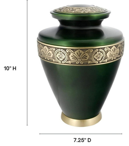 Urnes funéraires décoratives en laiton pour adultes, faites à la main, pour hommes et femmes. - Product Image 2