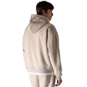 Ensemble décontracté pour homme : sweat à capuche zippé épais et pantalon de jogging en coton doux, style streetwear, couleur beige, ensemble de vêtements de sport tendance - Product Image 5