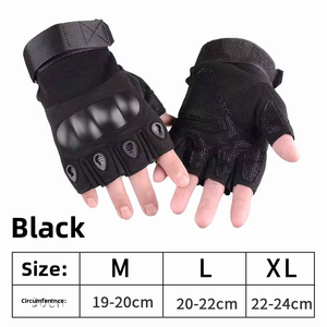 <b>Half</b> Finger Racing Gloves Non <b>Slip</b> Outdoor Activities Unisex for Motorbike Riding Motorcycle Cycling Climbing Hiking Hunting - Product Image 4