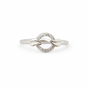 925 Sterling Silver <b>Open</b> Band <b>Ring</b> Round Zircon Pave Floral Design Women Jewelry Gift - Product Image 5
