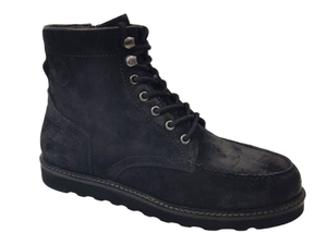 Botines Chelsea con Parte Superior de Piel Vacuna, Punta Redonda, Sin Cordones, Suela de Goma, Entresuela de EVA, Antideslizantes, para Todas las Temporadas - Product Image 1